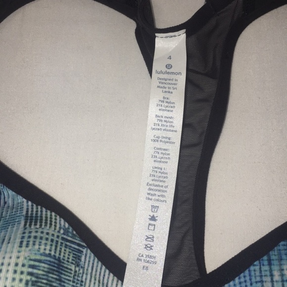 New Lululemon Athletica Speed Up Bra C/D Sport Bra Size 4 - Picture 4 of 13